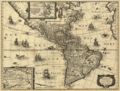 map of the Americas ca. 1640.