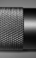 Close-up of a knurling