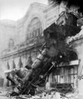 Train wreck at Montparnasse 1895